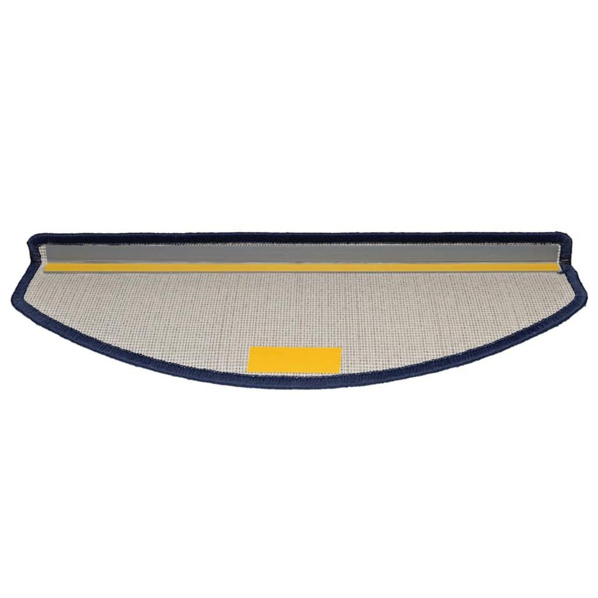 VIDAXL Tapis d'escalier 30 pcs bleu 65x24x4 cm