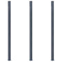 Voir la diapositive 3 : VIDAXL Poteaux de cloture 3 pcs Gris fonce 185 cm Aluminium