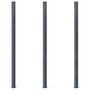 Voir la diapositive 3 : VIDAXL Poteaux de cloture 3 pcs Gris fonce 185 cm Aluminium