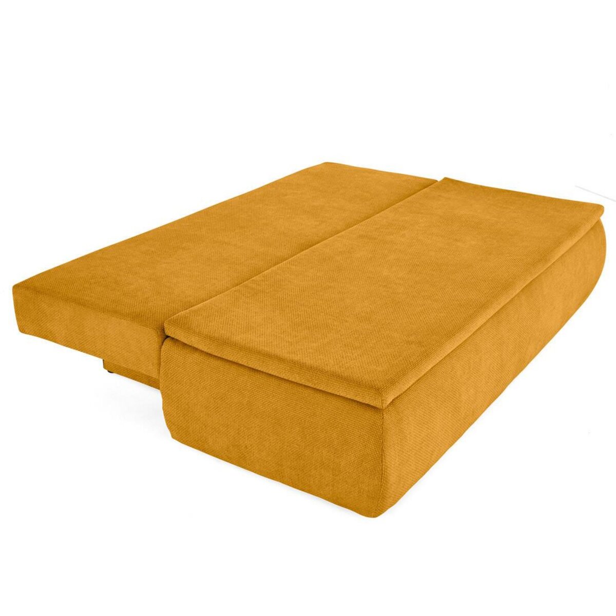 BEST MOBILIER Kurt - canapé 3 places convertible avec coffre en velours texturé