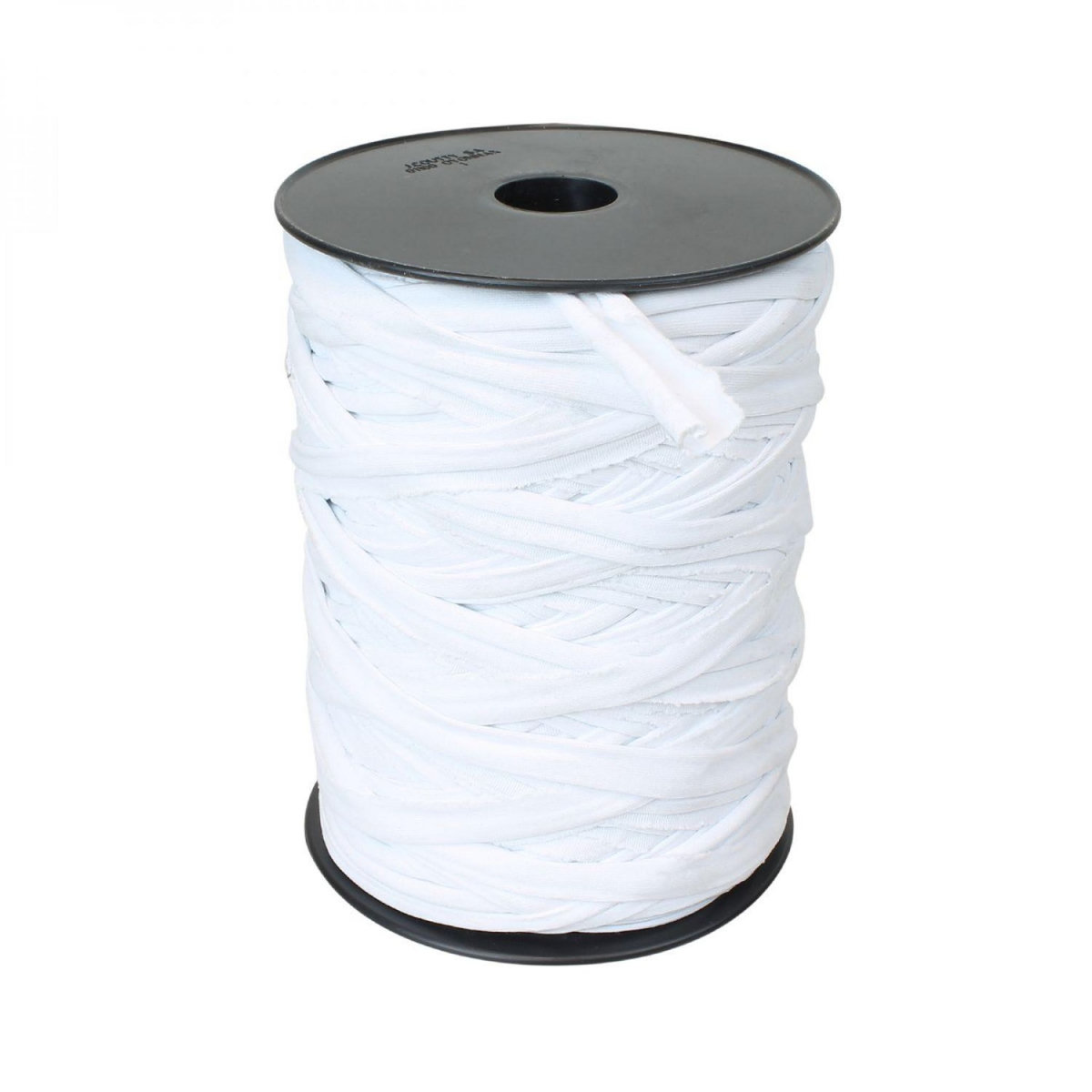 LINXOR Bobine de lien en lycra avec mandrin - 150 m - Blanc