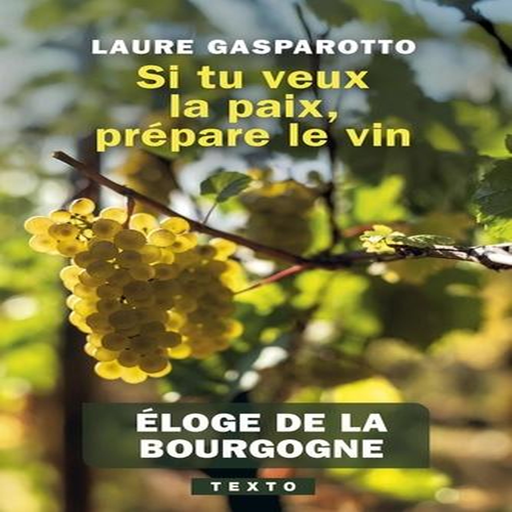 SI TU VEUX LA PAIX, PREPARE LE VIN. ELOGE DE LA BOURGOGNE, Gasparotto Laure