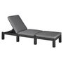 Voir la diapositive 2 : Keter Keter Chaise longue avec coussin Daytona Graphite