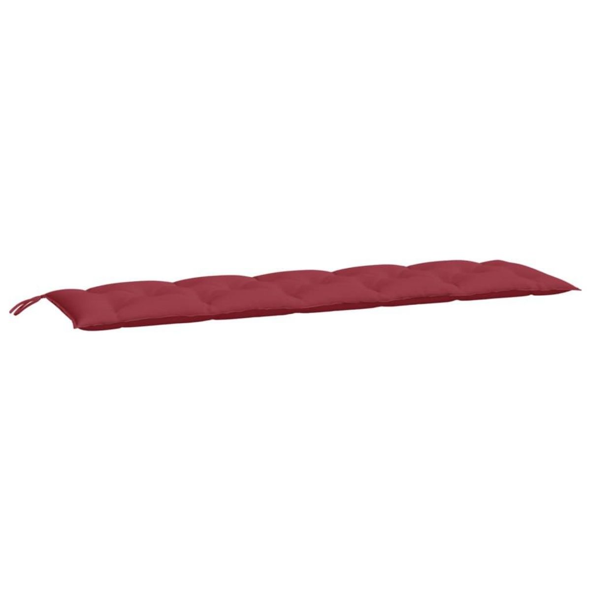 VIDAXL Coussins de banc de jardin lot de 2 rouge bordeaux tissu Oxford