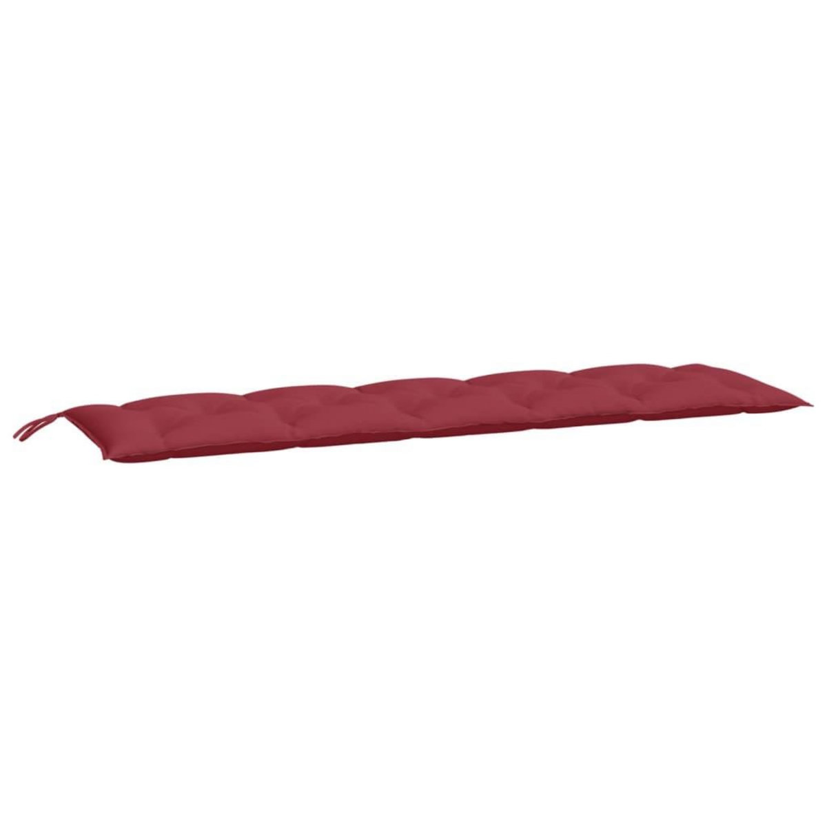 VIDAXL Coussins de banc de jardin lot de 2 rouge bordeaux tissu Oxford