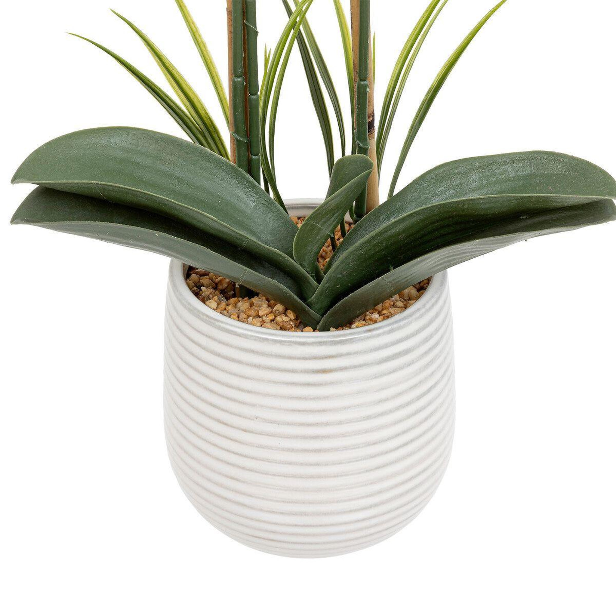 Voir la diapositive 3 : ATMOSPHERA Orchidée artificielle en pot  riva  60cm blanc