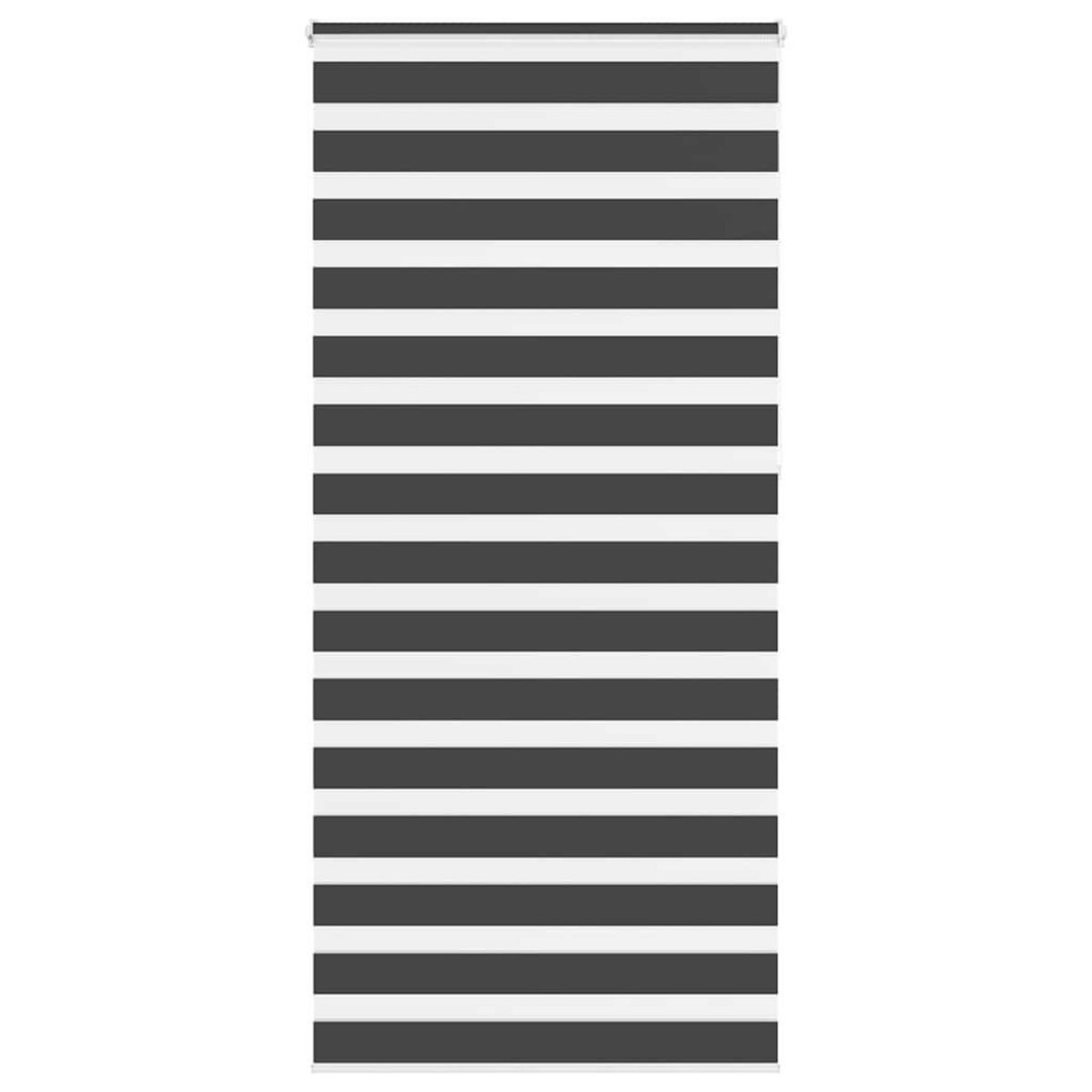 VIDAXL Store zebre noir 95x230 cm largeur du tissu 90,9 cm polyester