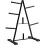 Voir la diapositive 3 : tectake Rack de rangement pour poids, range disque d'haltères 7 branches rangement des disques noir