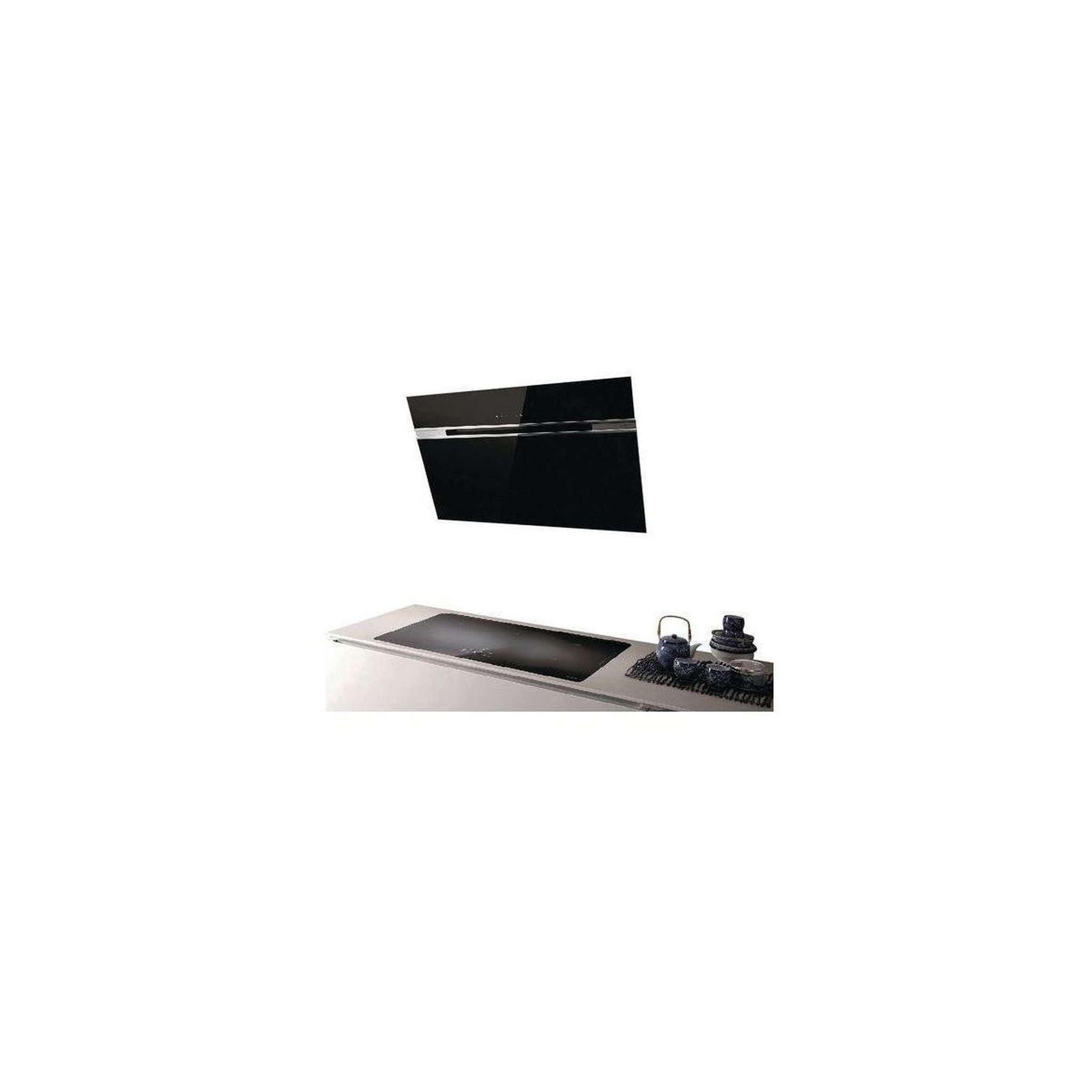 Voir la diapositive 5 : ELICA Hotte décorative murale inclinée stripe bl/a/90/lx