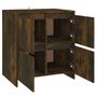 Voir la diapositive 5 : VIDAXL Buffet Chene fume 70x41x75 cm Bois d'ingenierie