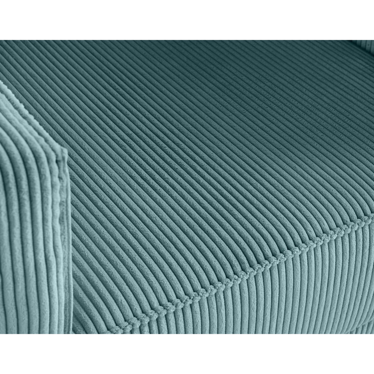 LISA DESIGN Charlie - fauteuil - pieds hauts - en velours côtelé