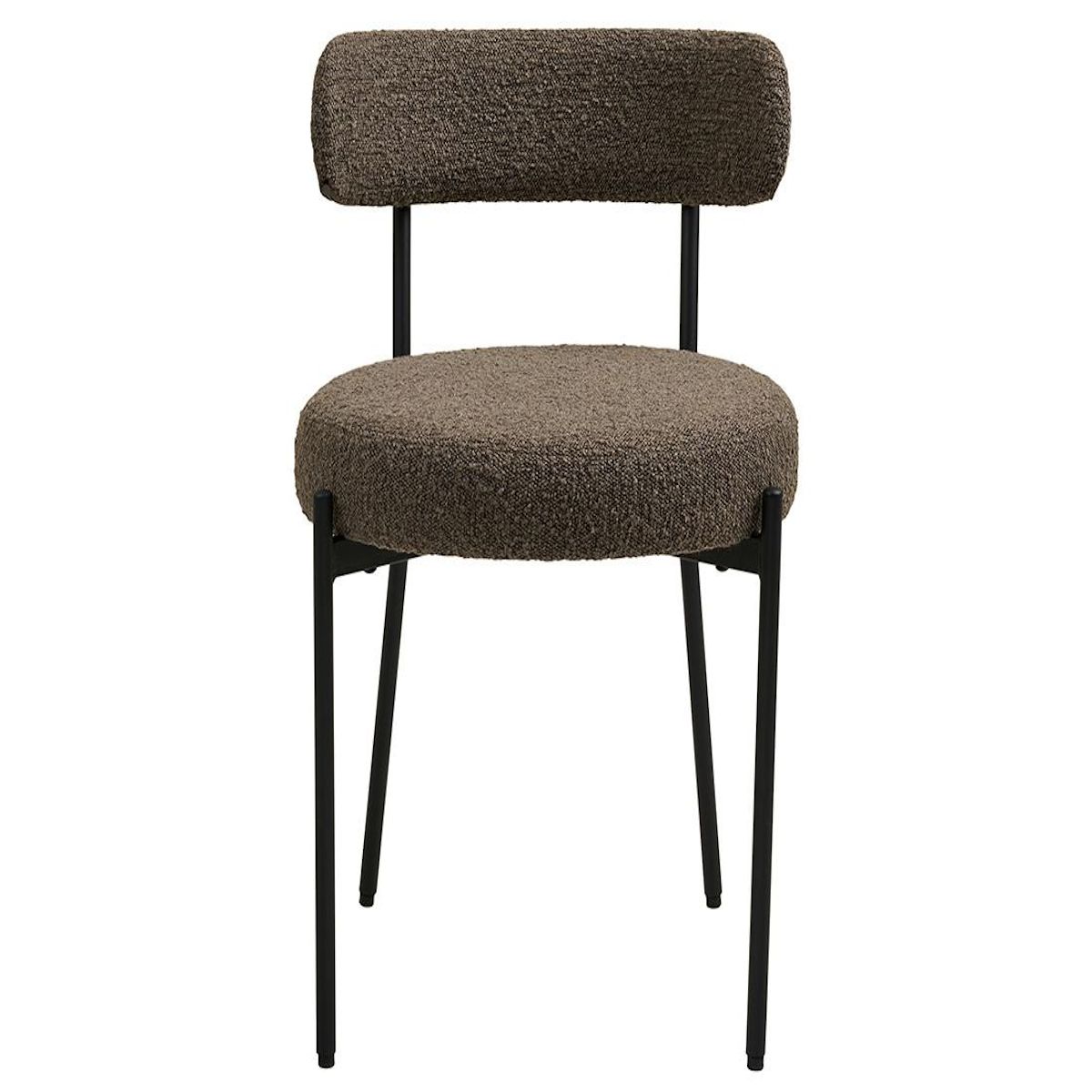 LISA DESIGN Ivanec - lot de 2 chaises - en tissu bouclette