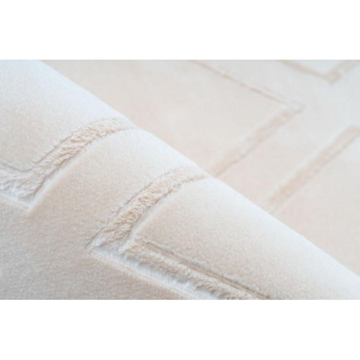 Paris Prix Tapis Imprimé Losange Fait Main  Monroe III  Crème