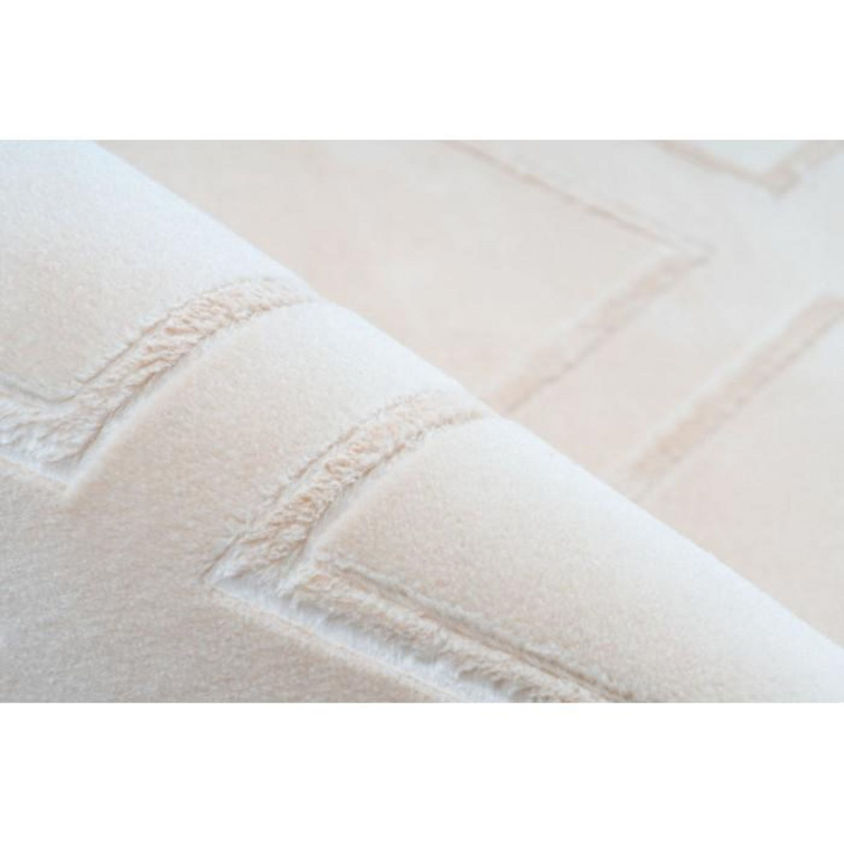 Paris Prix Tapis Imprimé Losange Fait Main  Monroe III  Crème