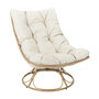 Voir la diapositive 1 : Paris Prix Fauteuil Tournant Design  Petra  96cm Beige