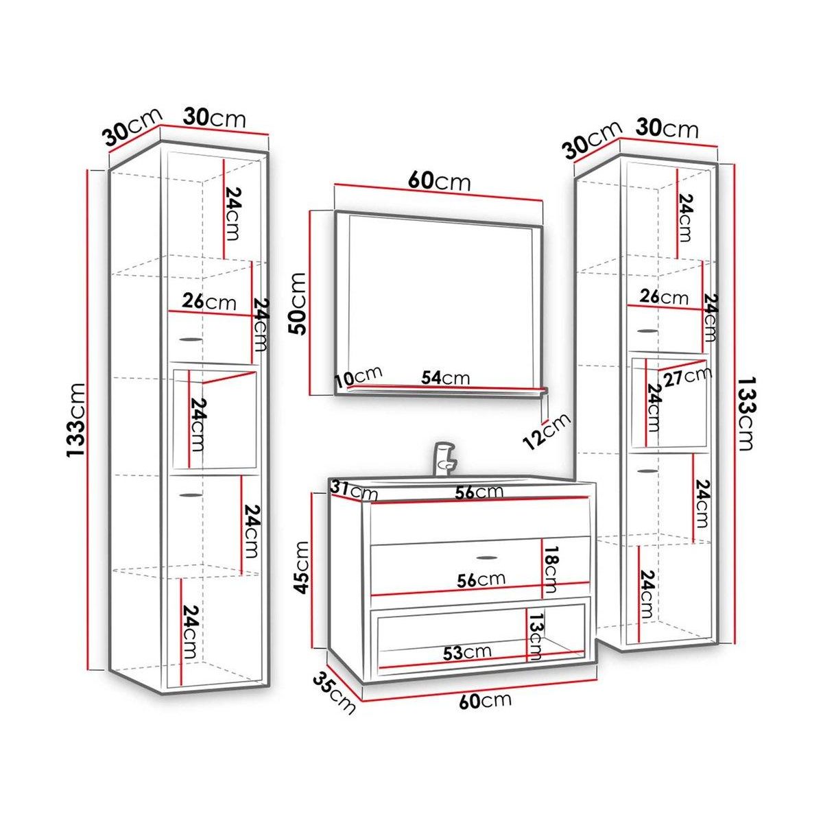 Habitat et Jardin Ensemble de salle de bain  Olier II  - Beige