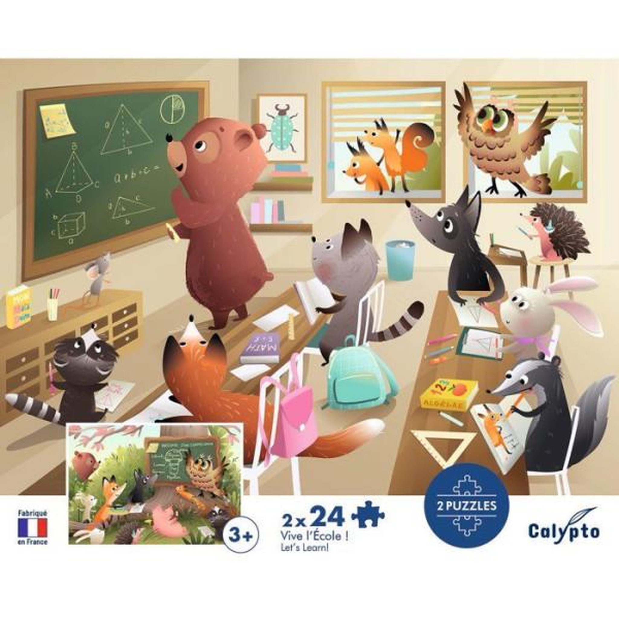 Voir la diapositive 4 : Sentosphere 2 puzzles - sentosphere - 24 pieces - vive l'ecole - observation - mémoire - logique - des 3 ans