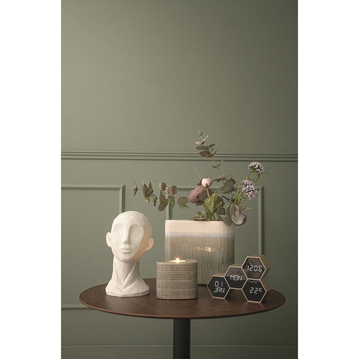 Karlsson Réveil Six 4 facettes hexagonale