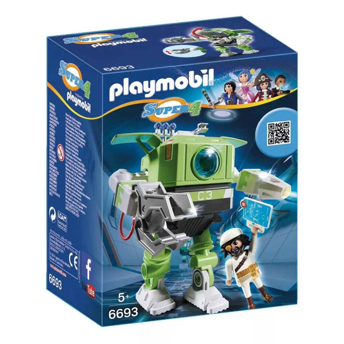PLAYMOBIL 6693 - Super 4 - Robot cleano