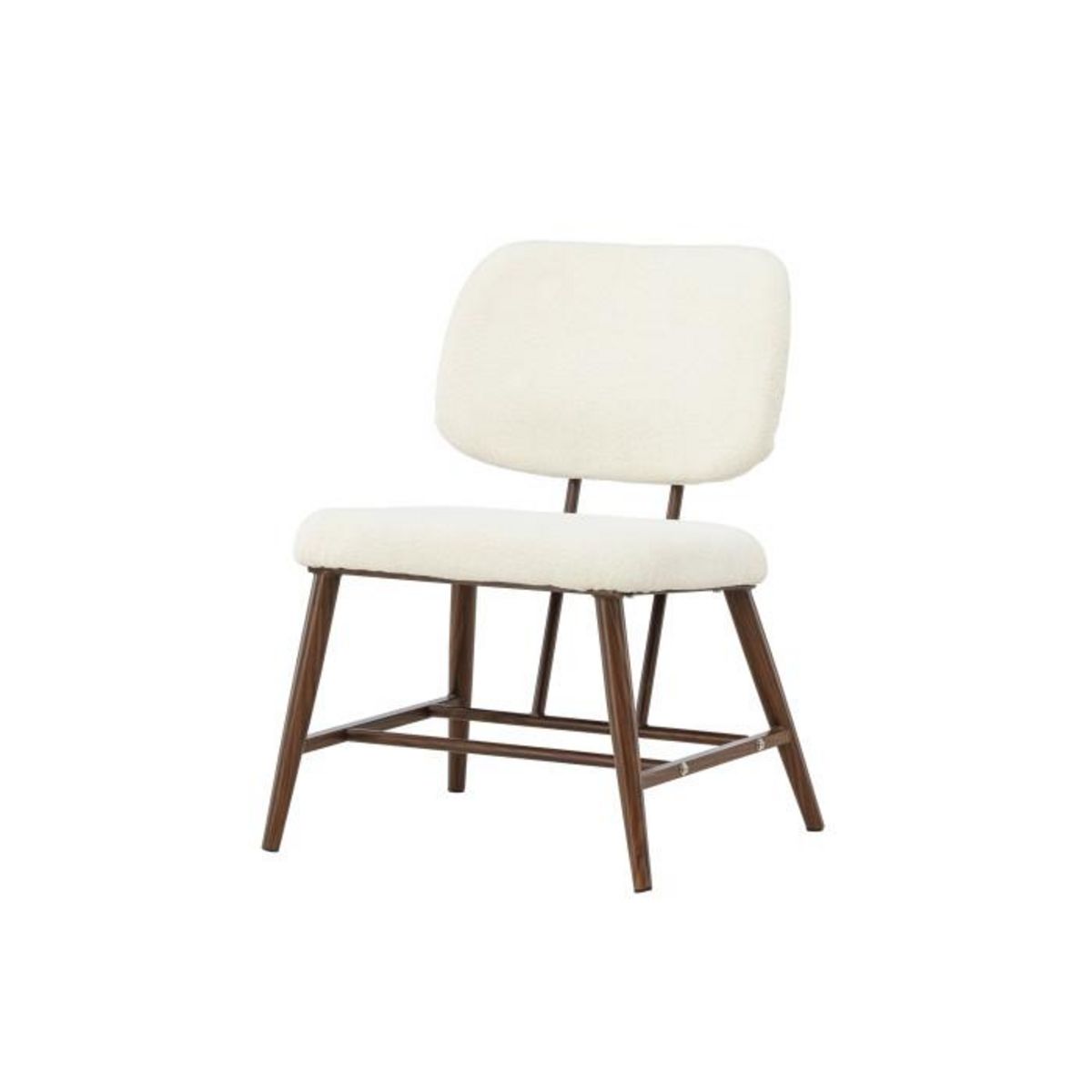 Paris Prix Fauteuil Design Bouclette  Midland  84cm Blanc