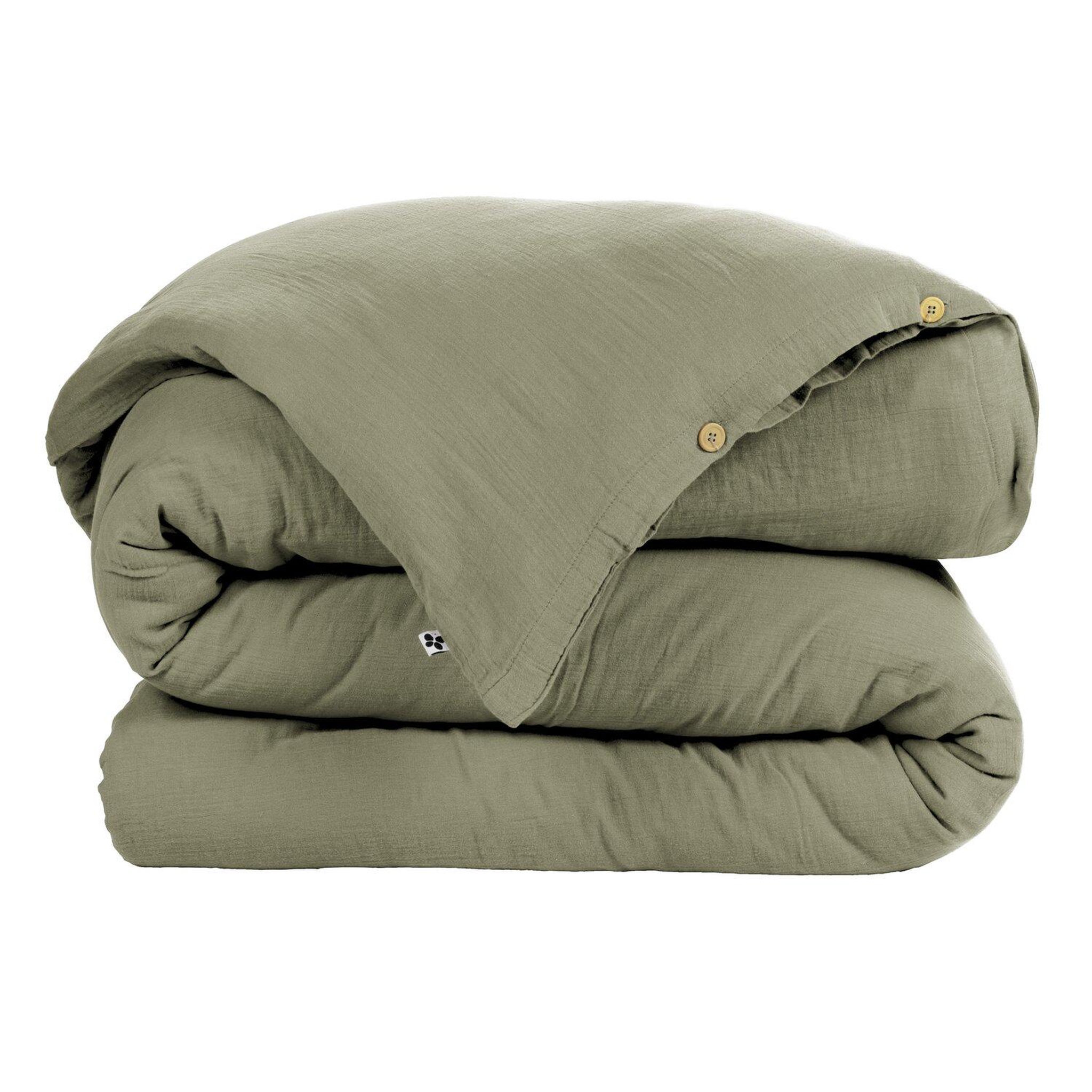 Voir la diapositive 3 : Home collection Housse de couette 100% gaze de coton