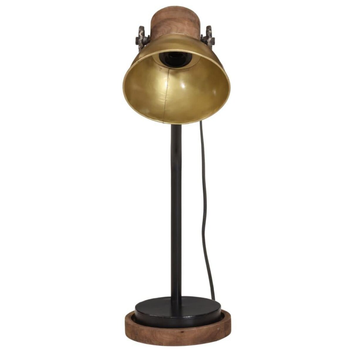 VIDAXL Lampe de bureau 25 W laiton antique 18x18x60 cm E27