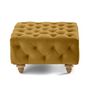 Voir la diapositive 4 : LISA DESIGN Walter - pouf chesterfield en velours - pieds bois