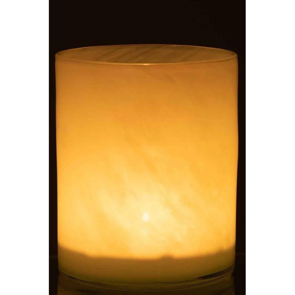 Paris Prix Photophore Design en Verre  Jade  18cm Vert Clair