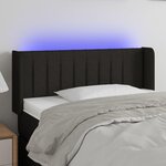 VIDAXL Tete de lit a LED Noir 103x16x78/88 cm Tissu