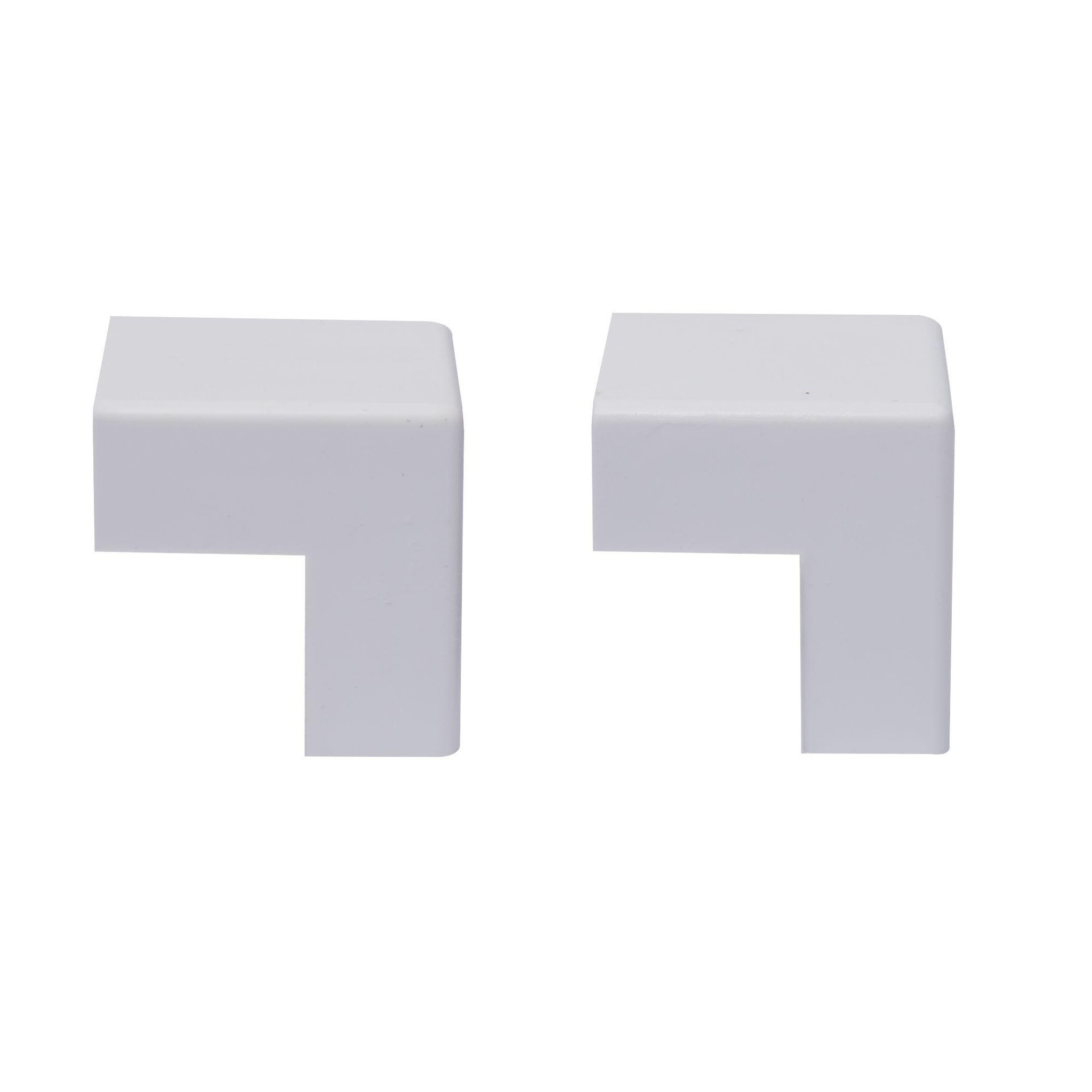 Voir la diapositive 5 : ZENITECH Angles extérieurs 30x10mm blanc  lot de 2