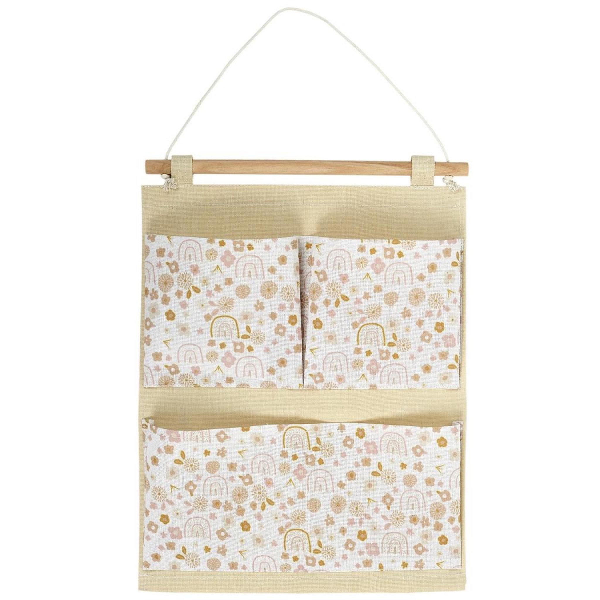 Voir la diapositive 1 : HOME DECO KIDS Rangement à suspendre  terrazzo  41cm rose