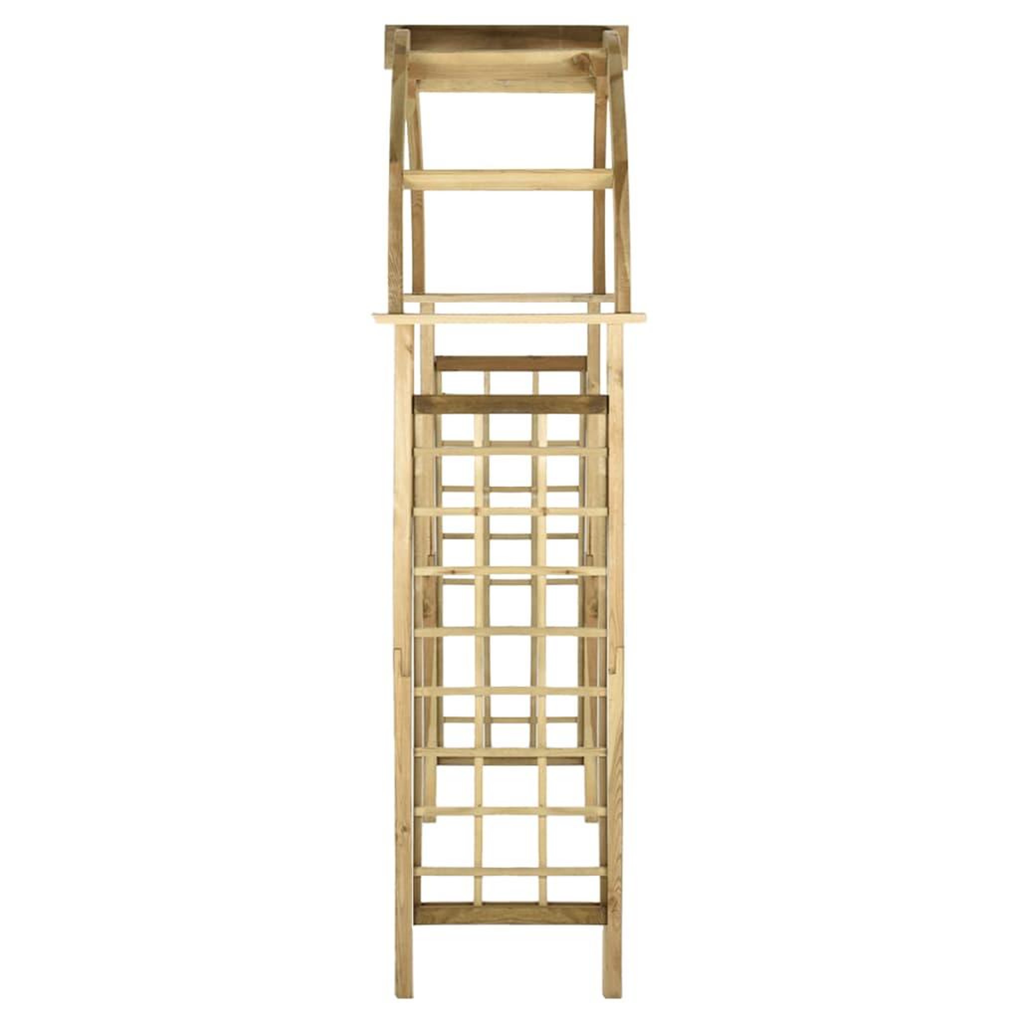 Voir la diapositive 3 : VIDAXL Arche avec treillis bois de pin vert impregne