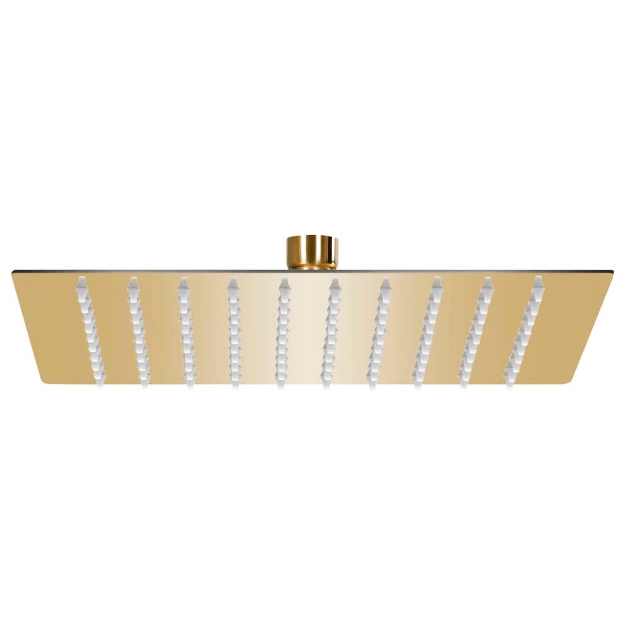 VIDAXL Pomme de douche pluie Acier inoxydable 20x20 cm Carree Dore