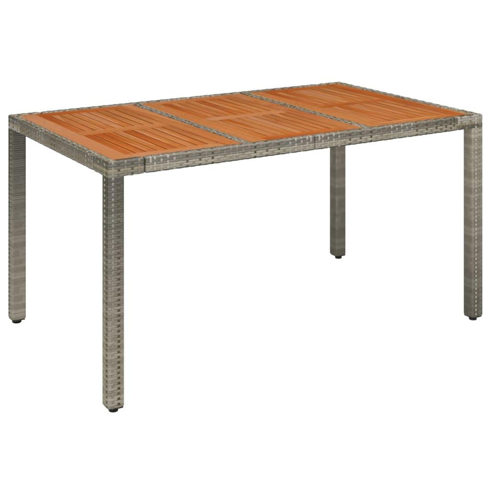 Voir la diapositive 4 : VIDAXL Ensemble a manger de jardin et coussins 7 pcs gris rotin