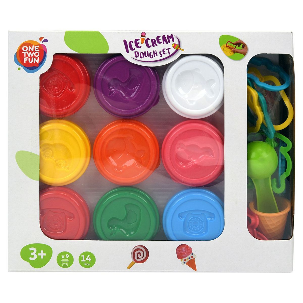 One Two Fun Set de pâte à modeler thème animaux