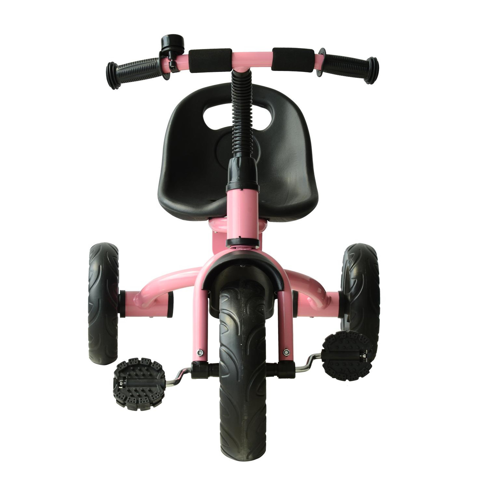 Voir la diapositive 4 : HOMCOM Tricycle enfants multi-équipé garde-boue sonnette pédales antidérapantes siège réglable 2 positions avec dossier