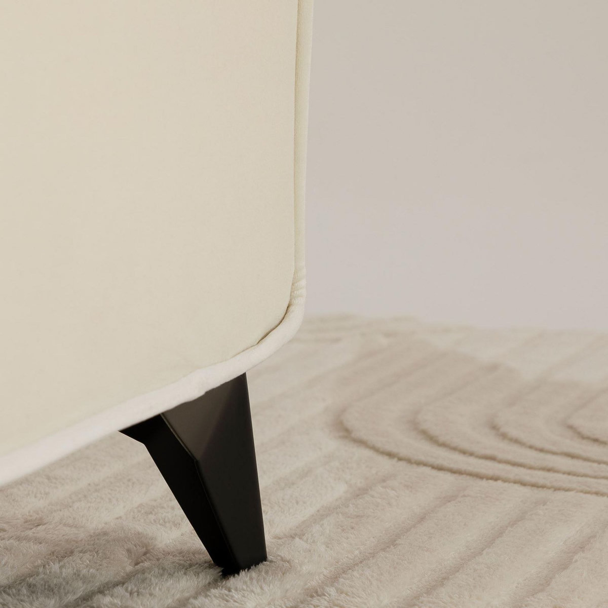 IDIMEX Lit double RAVELLO 140 x 190 cm, revêtement en tissu