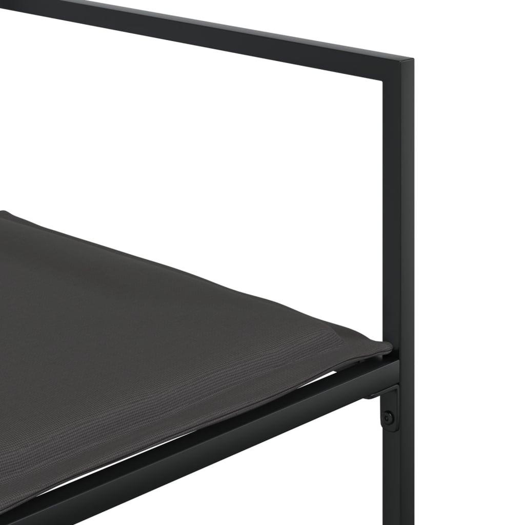 Voir la diapositive 5 : VIDAXL Ensemble a manger de jardin avec coussins 5 pcs noir textilene
