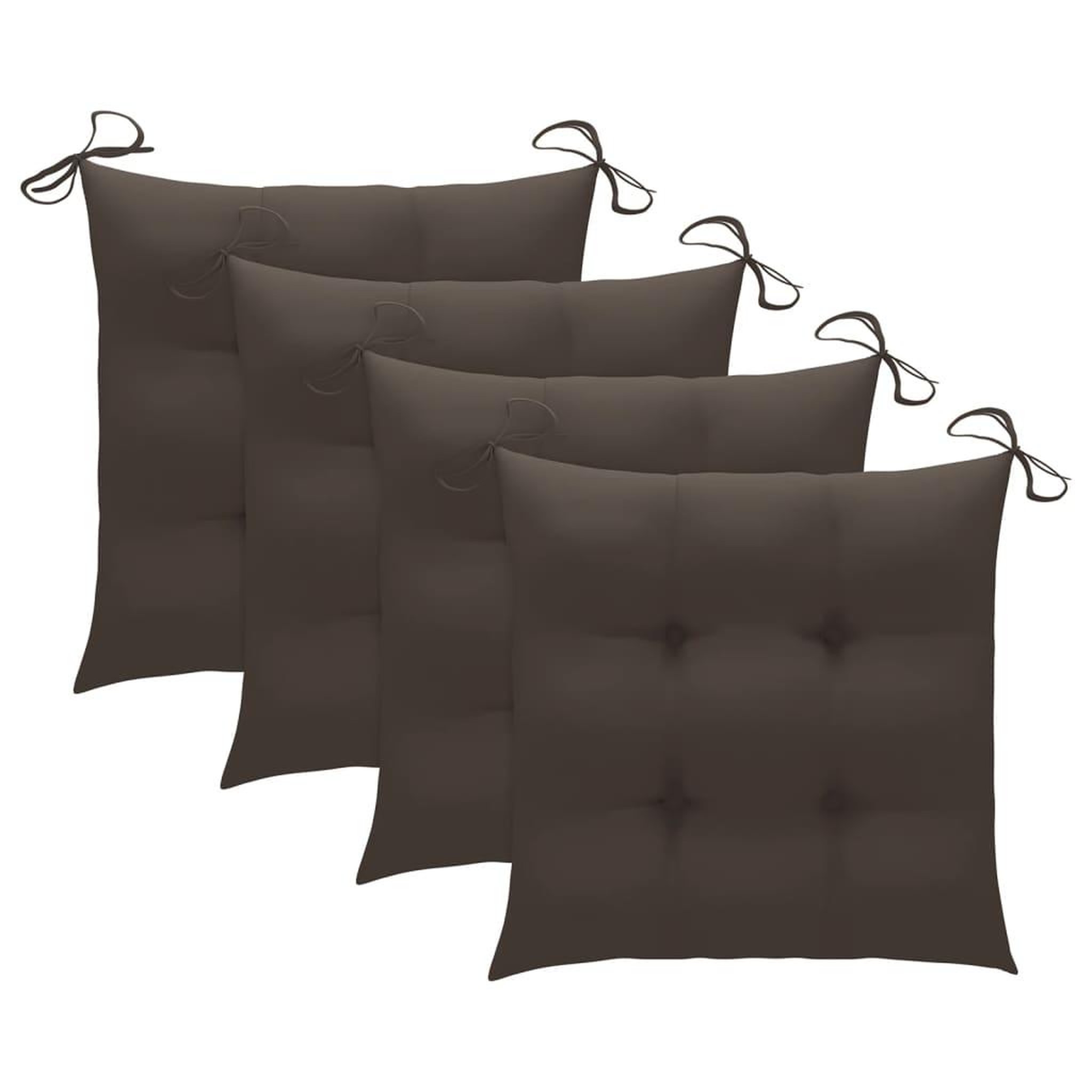 Voir la diapositive 3 : VIDAXL Chaises de jardin avec coussins lot de 4 Bois de teck solide