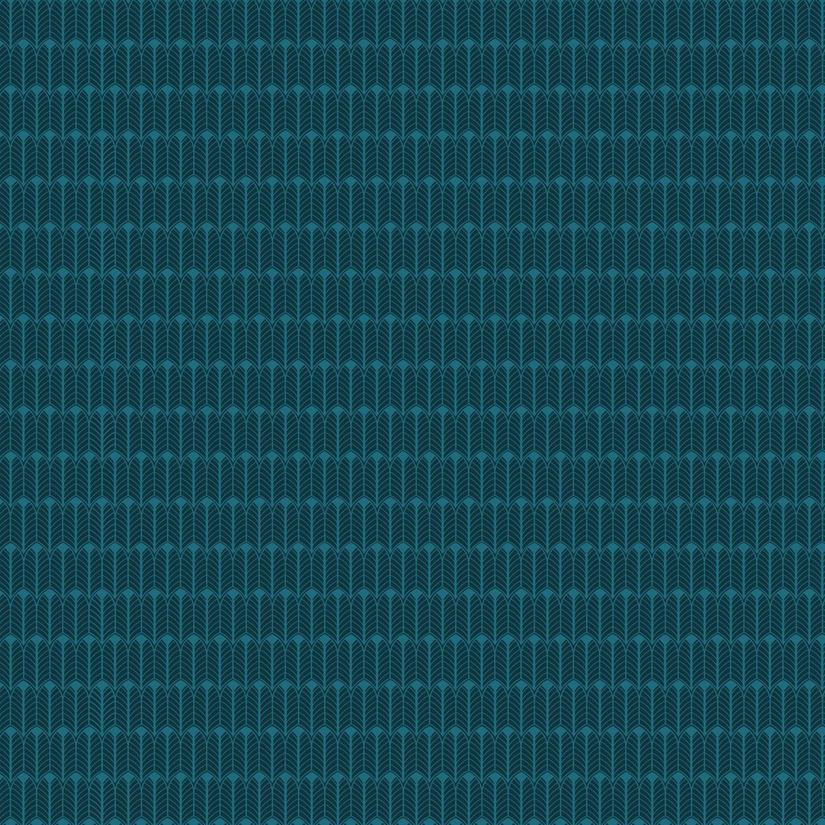 ATMOSPHERA Parure de lit 2 places en coton imprimé Paon - 240x220 - Bleu