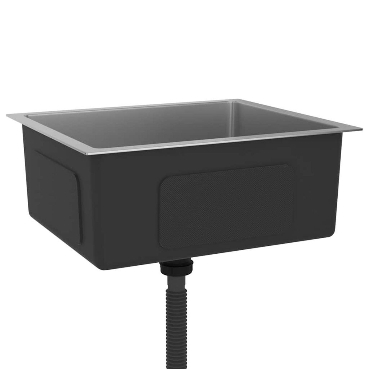 VIDAXL Evier de cuisine fait main Acier inoxydable