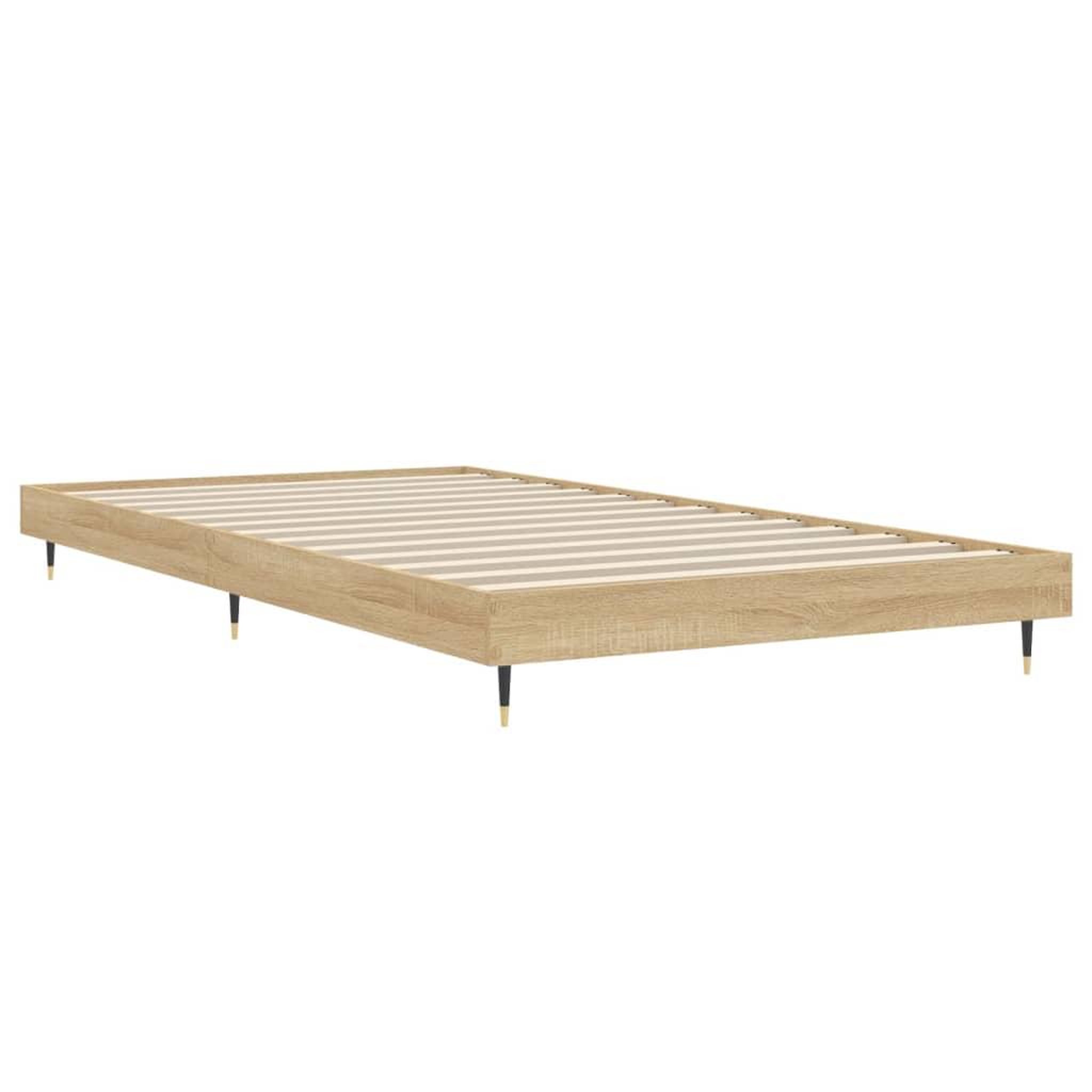 Voir la diapositive 5 : VIDAXL Cadre de lit sans matelas chene sonoma 100x200 cm