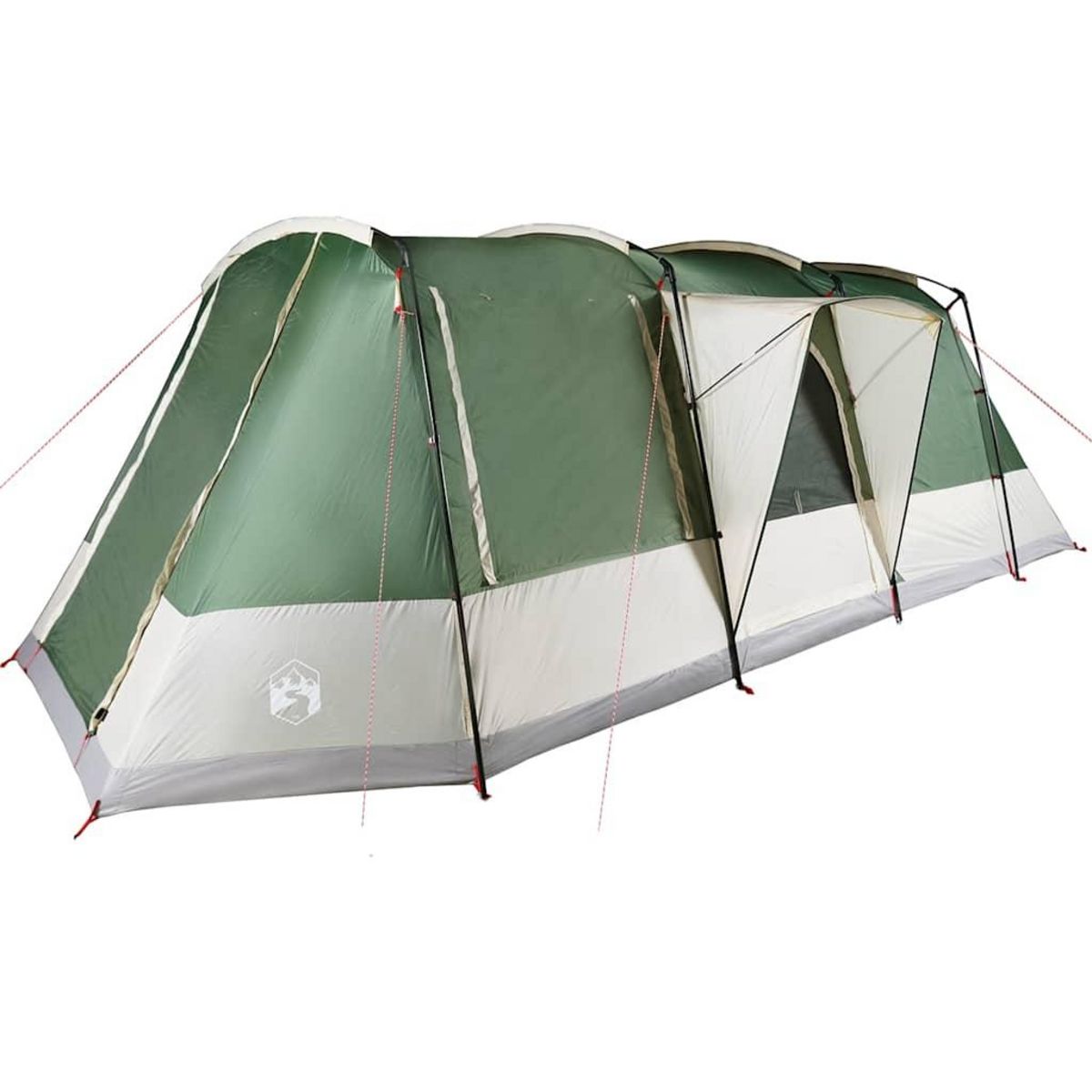 VIDAXL Tente de camping tunnel 4 personnes vert impermeable