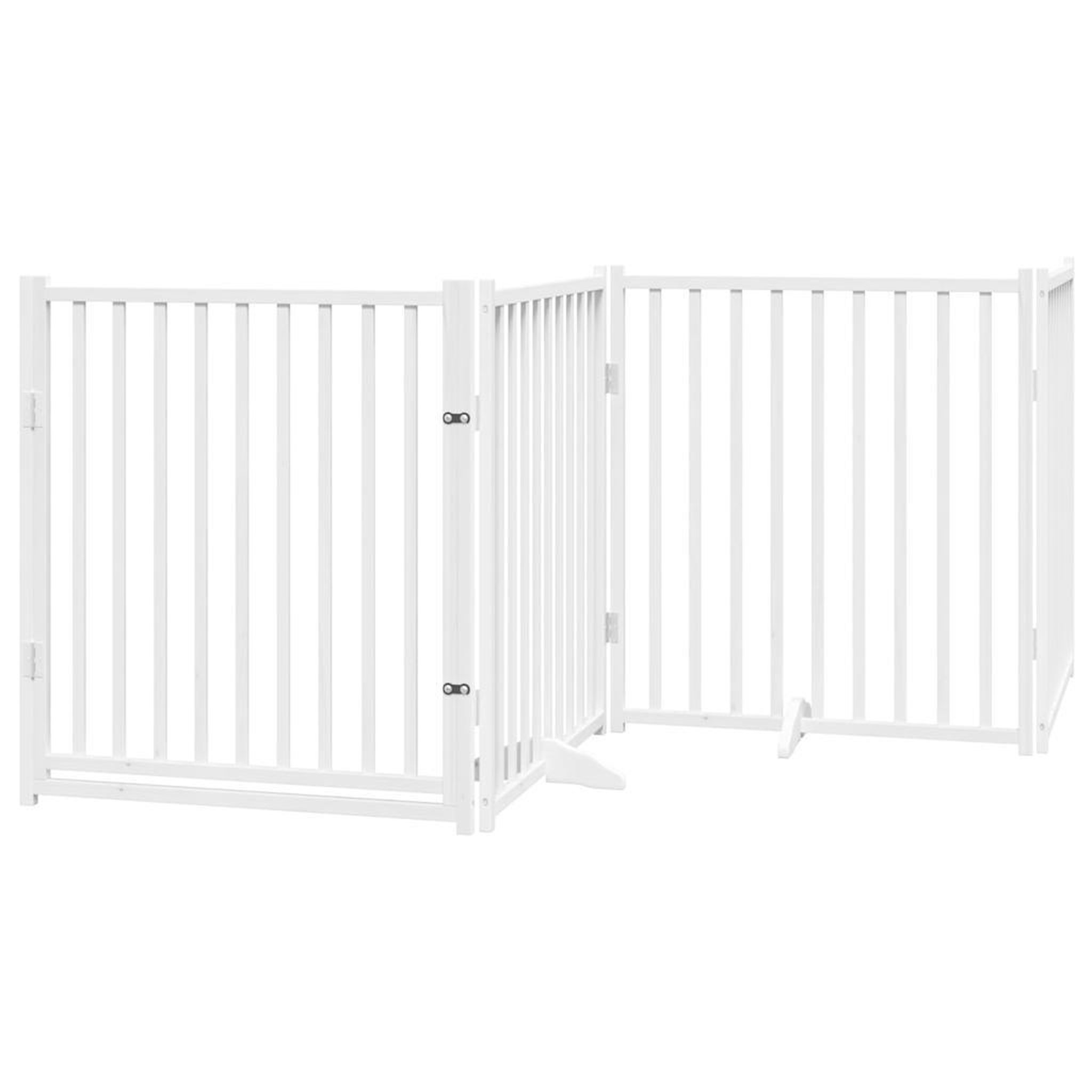 Voir la diapositive 3 : VIDAXL Barriere pour chien porte pliable 12 panneaux bois de peuplier