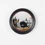 Voir la diapositive 3 : Paris Prix Miroir Déco Rond  Oko  40cm Noir
