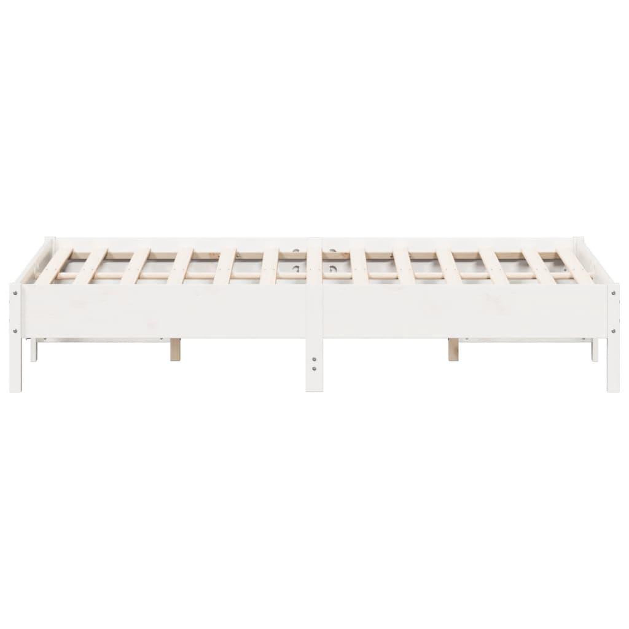 Voir la diapositive 5 : VIDAXL Cadre de lit sans matelas blanc 120x200 cm bois de pin massif
