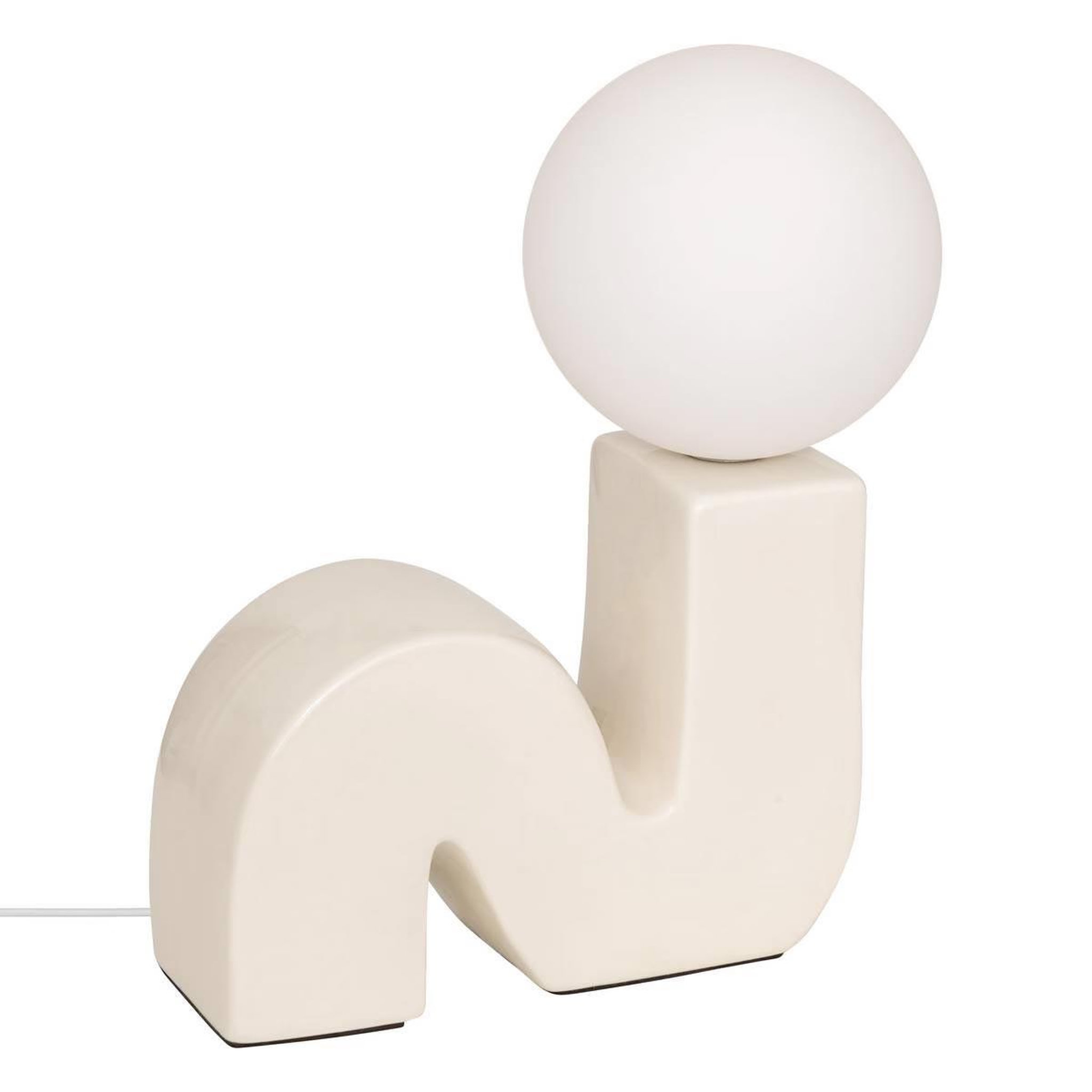 ATMOSPHERA Lampe à poser en céramique  sibil  33cm beige