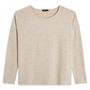 Voir la diapositive 3 : INEXTENSO T-shirt manches longues beige chiné femme
