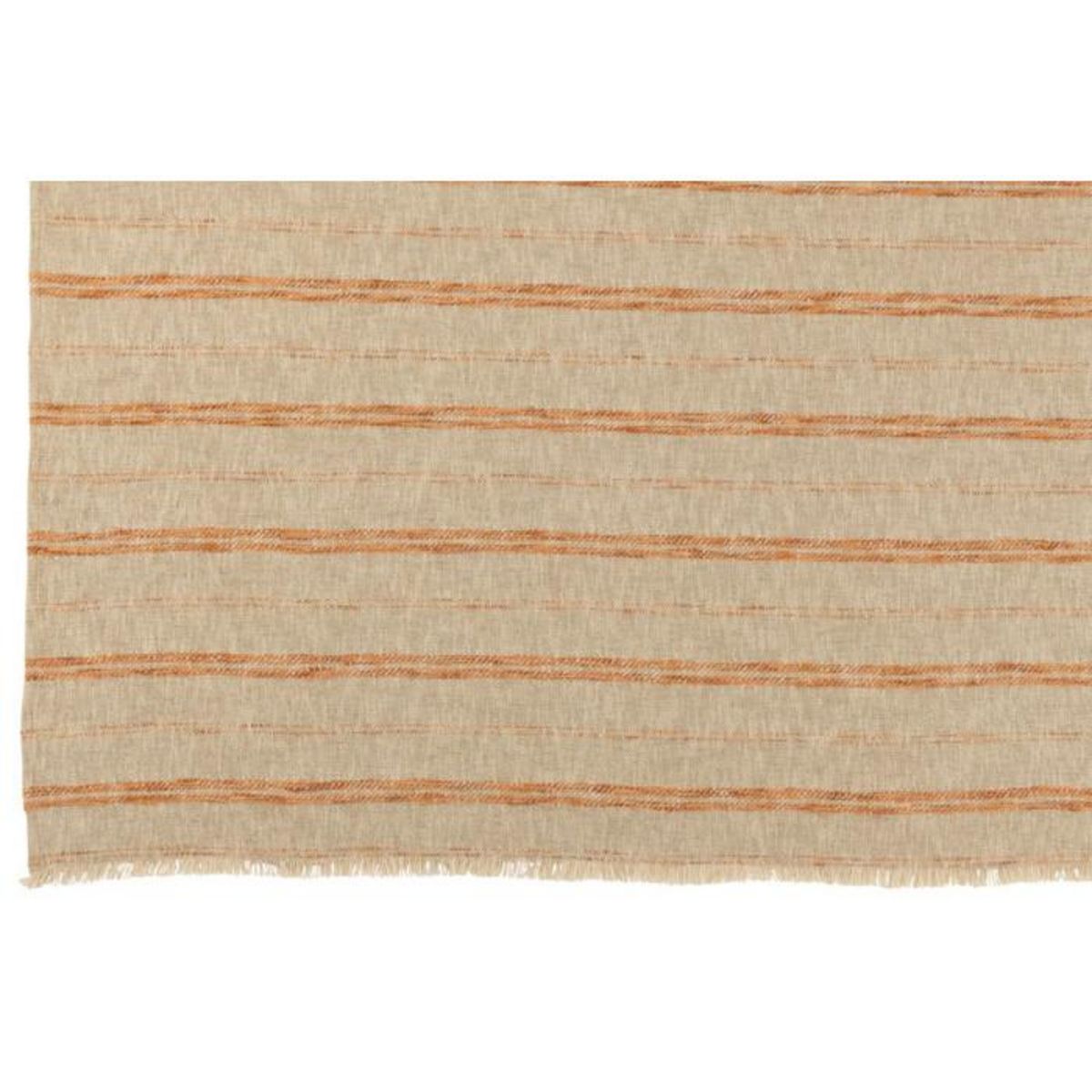 Paris Prix Plaid en Lin  Noreen  130x180cm Beige & Orange