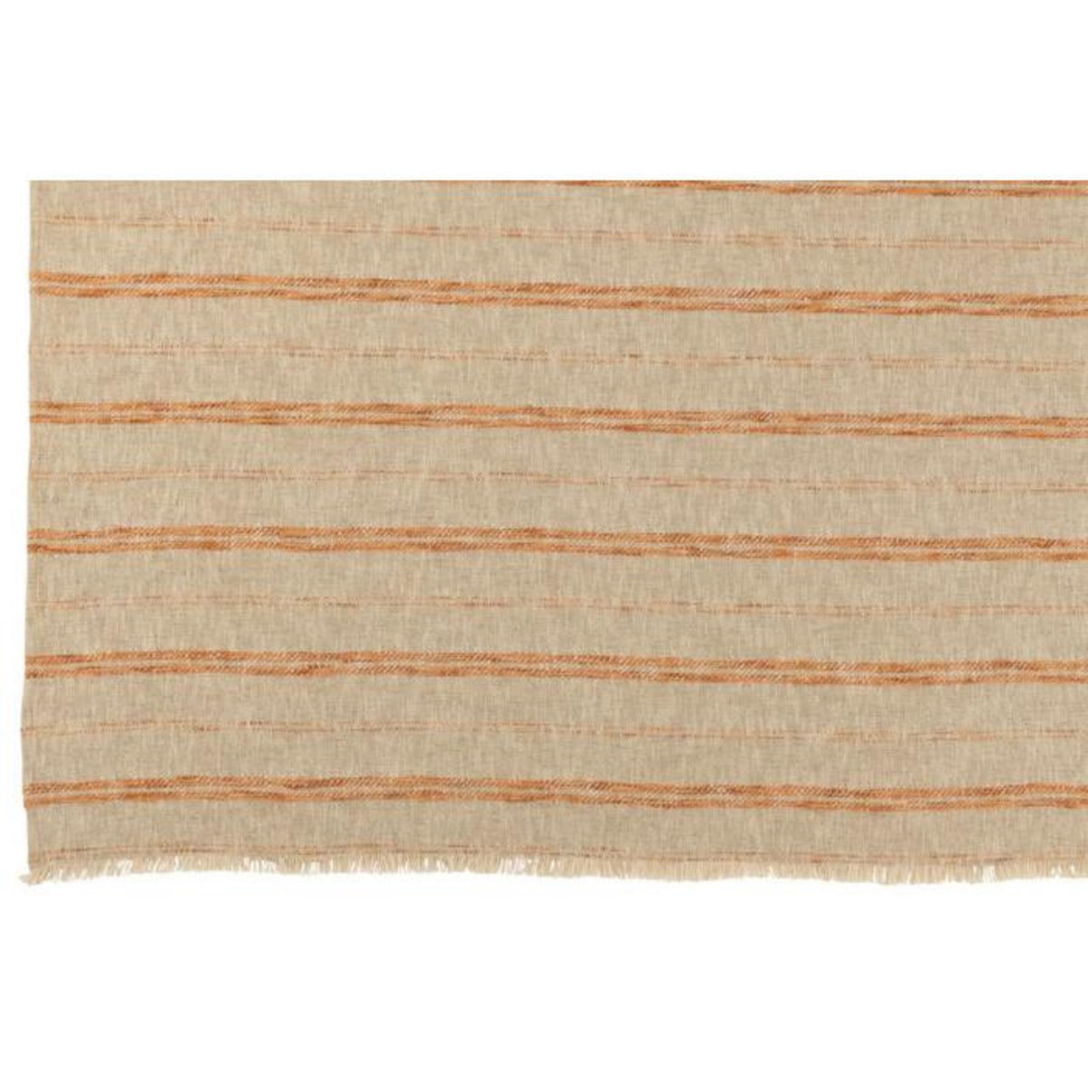 Paris Prix Plaid en Lin  Noreen  130x180cm Beige & Orange